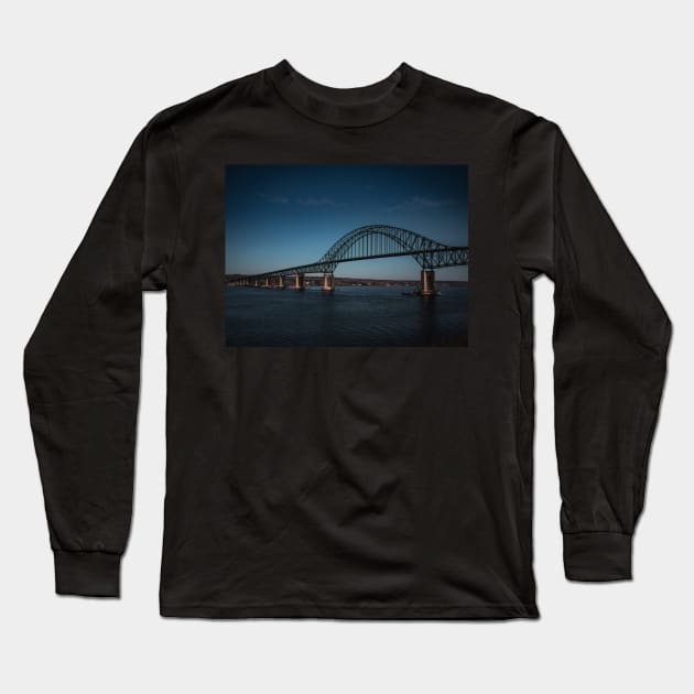 Centennial Bridge in Miramichi, New Brunswick V2 Long Sleeve T-Shirt by Family journey with God